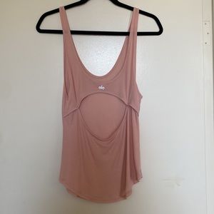 Backless Pink Alo Tank